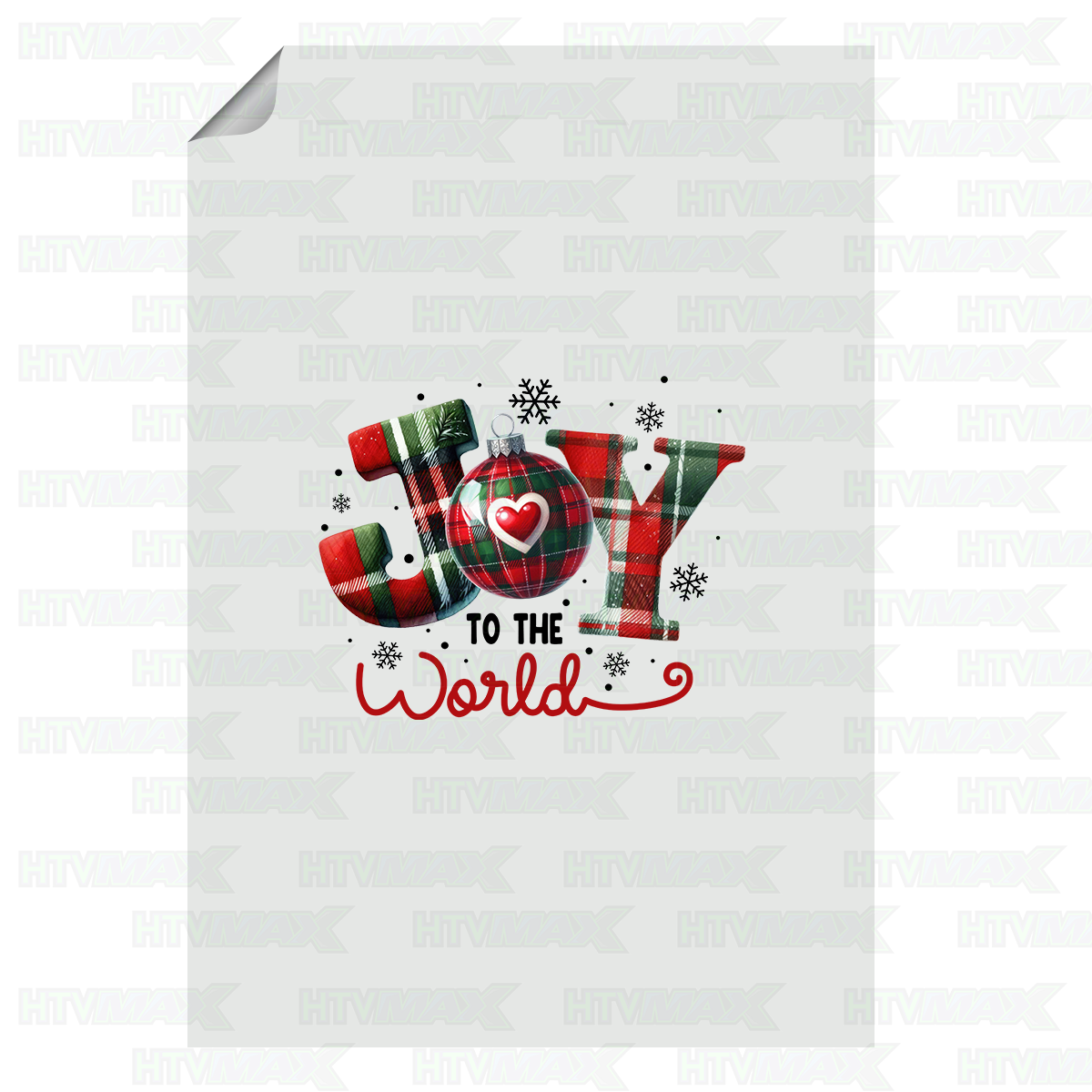 Christmas DTF Prints - Joy To The World