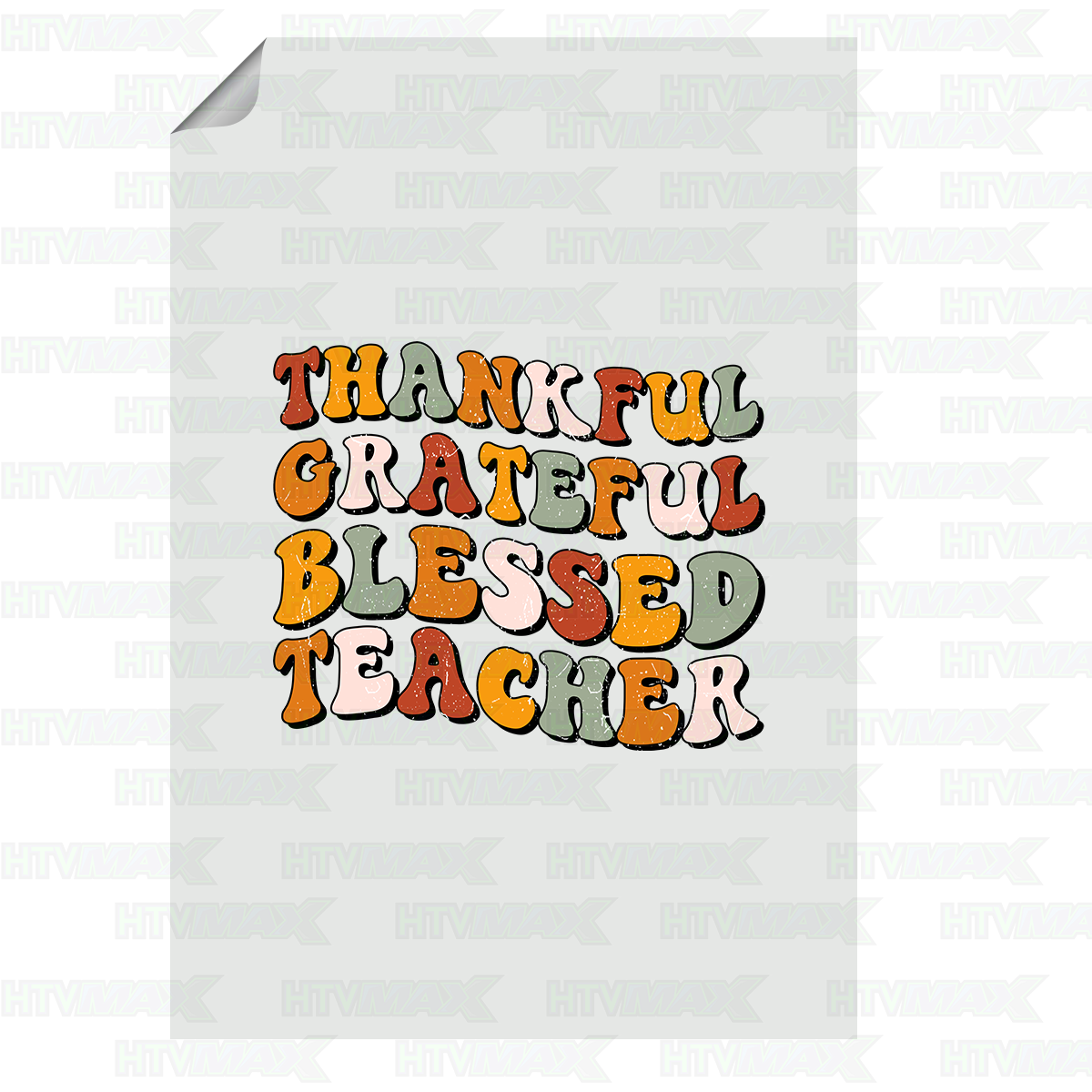 Thanksgiving DTF Prints - Thankful, Grateful, Blessed, Teacher