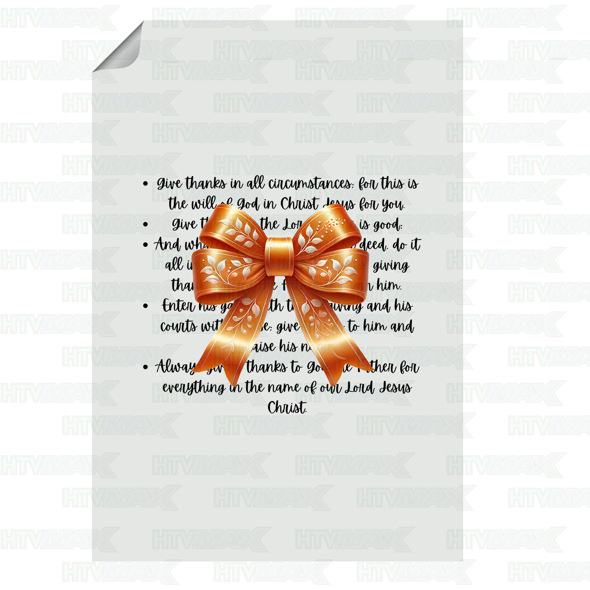 Thanksgiving DTF Prints - Bow 2