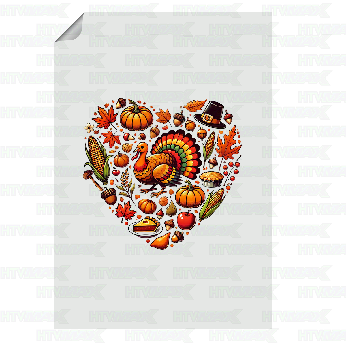 Thanksgiving DTF Prints - Heart