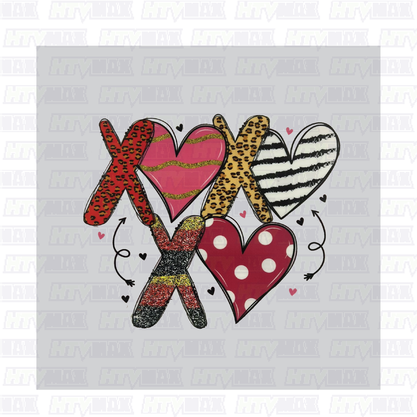 Valentines DTF Prints - XOXO 3