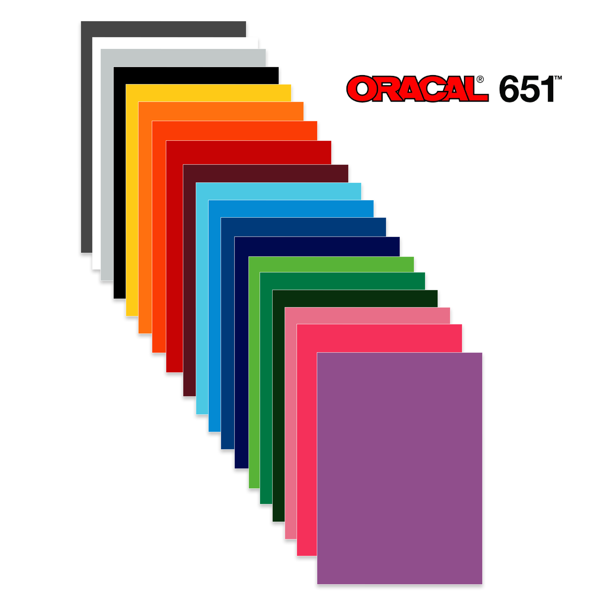 Oracal 651 Permanent Vinyl 24 in. x 5 yard