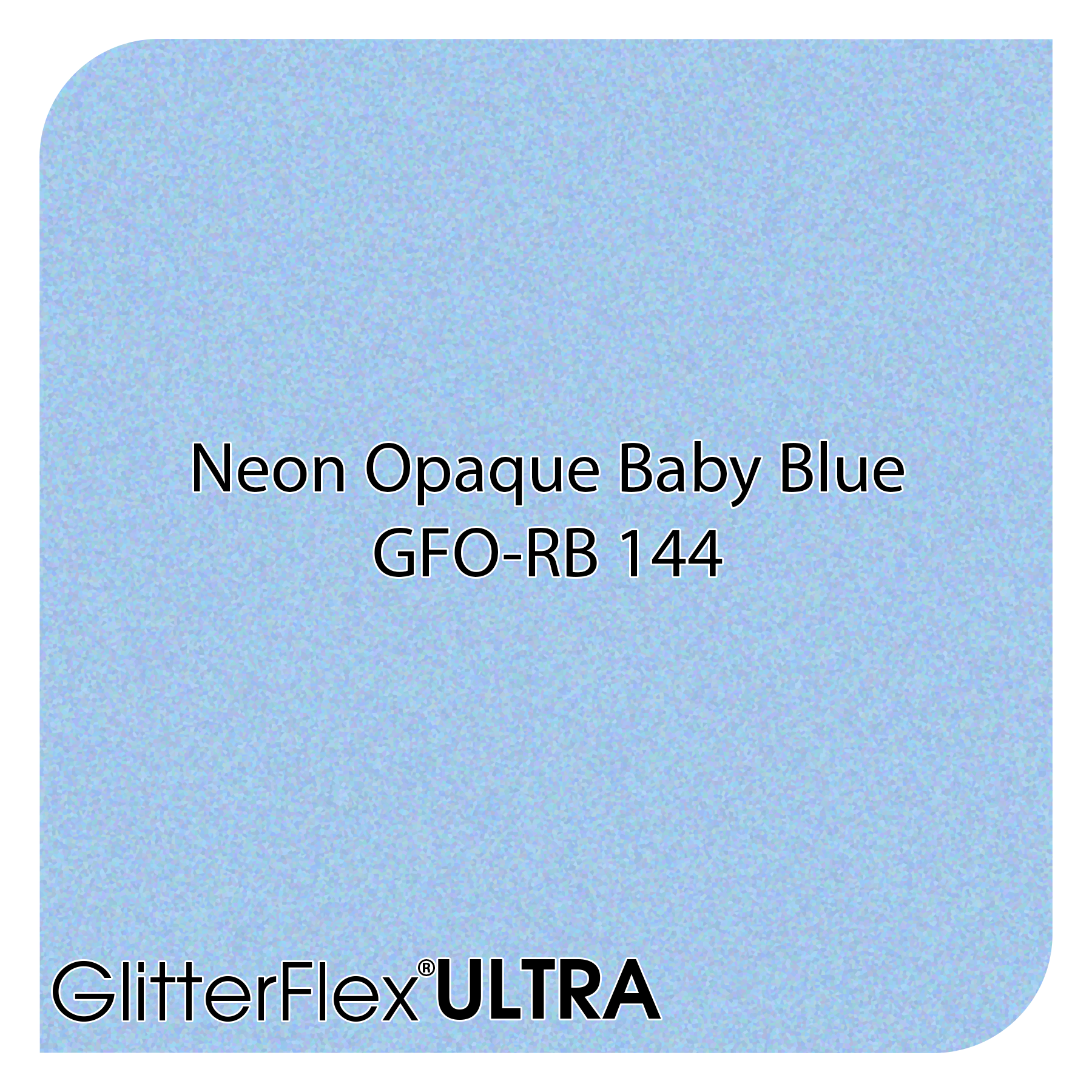 GlitterFlex Ultra Neon opaque Baby Blue Glitter HTV