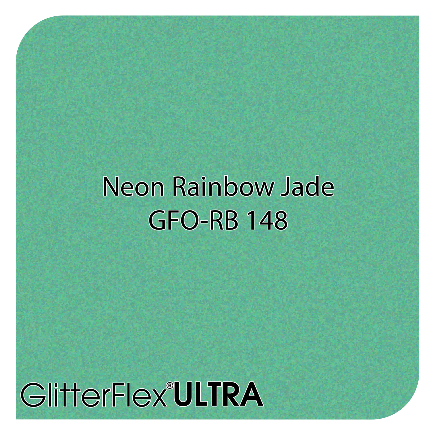 GlitterFlex® Ultra - Opaque Neon Rainbow - 12" x 20" Sheet