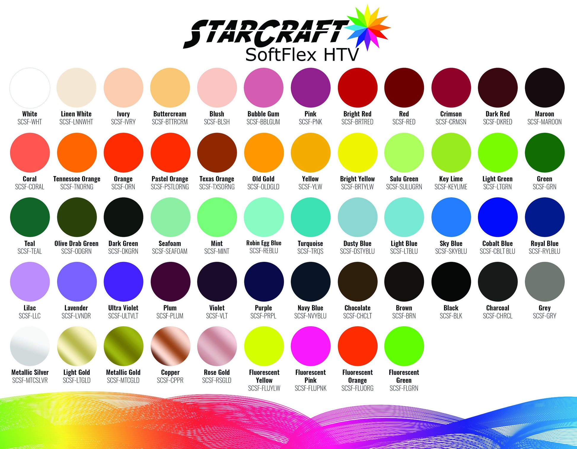 Red Starcraft Softflex Heat Transfer Vinyl (HTV)